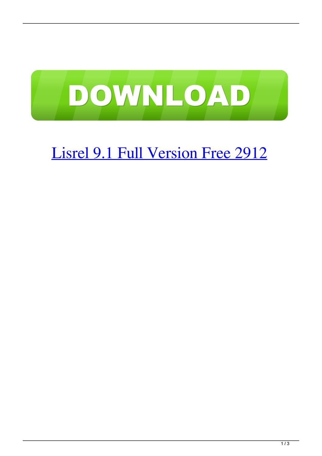 Lisrel for mac download free
